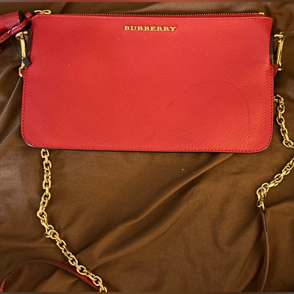 Burberry Red Cross body 💯 Authentic